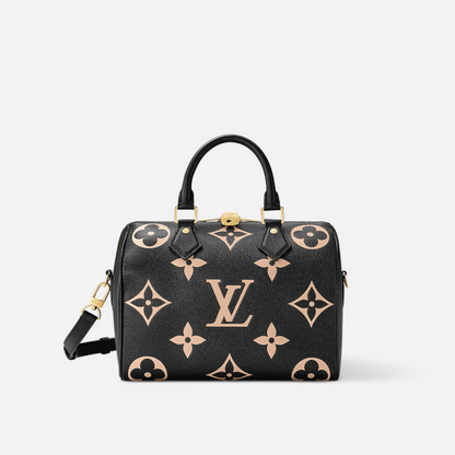 Louis Vuitton Speedy Bandoulière 25 Empreinte Tasche Schwarz – Exklusiv
