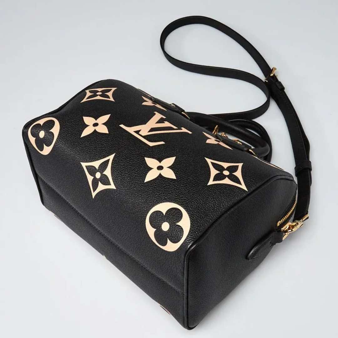 Louis Vuitton Speedy Bandoulière 25 Empreinte Tasche Schwarz – Exklusiv
