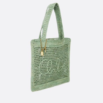 Chloé Summer Banana Bag In Raffia
