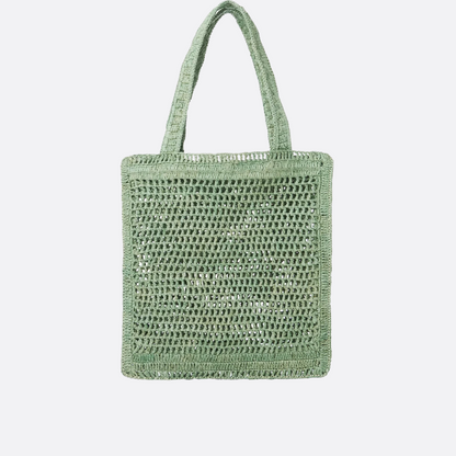 Chloé Summer Banana Bag In Raffia