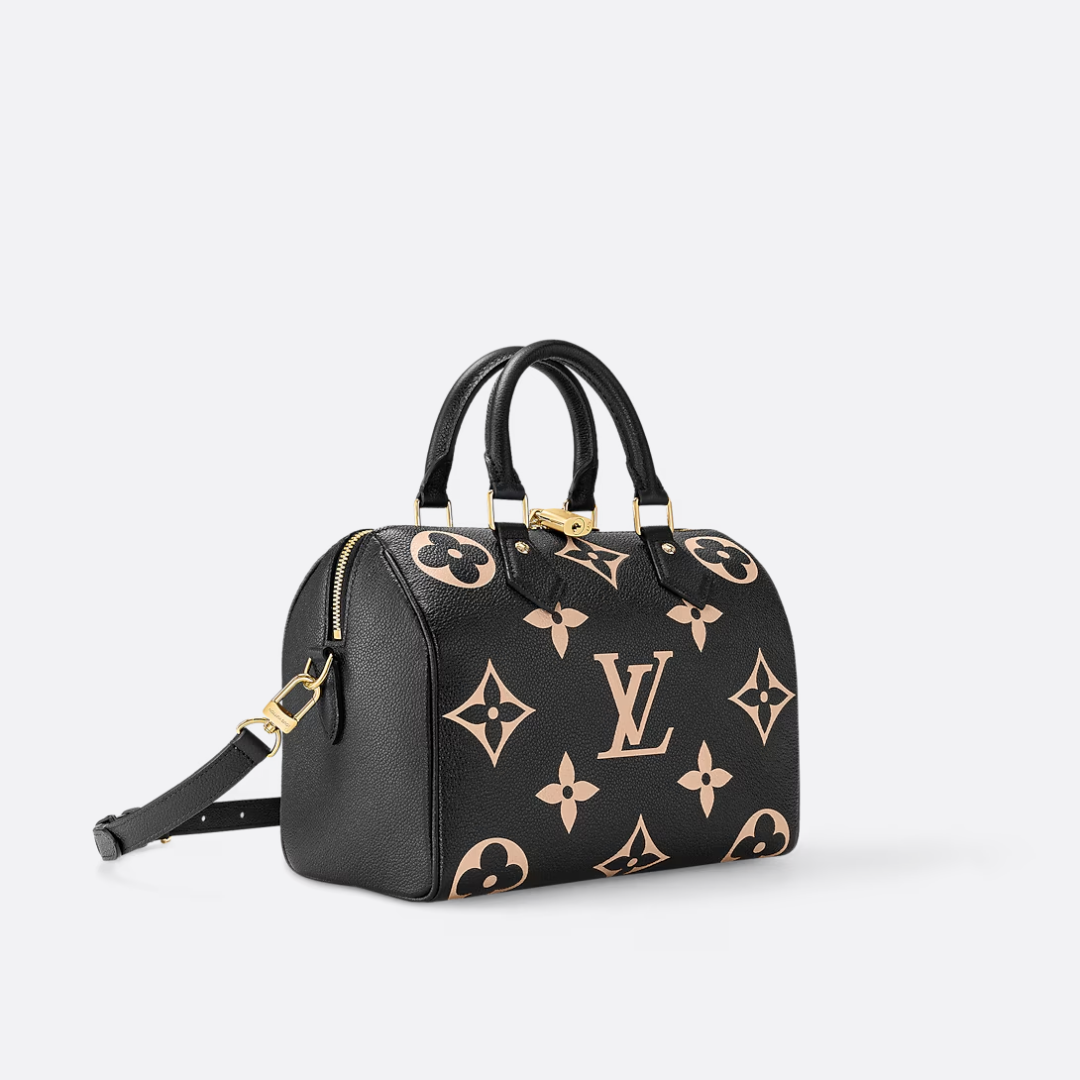 Louis Vuitton Speedy Bandoulière 25 Empreinte Tasche Schwarz – Exklusiv