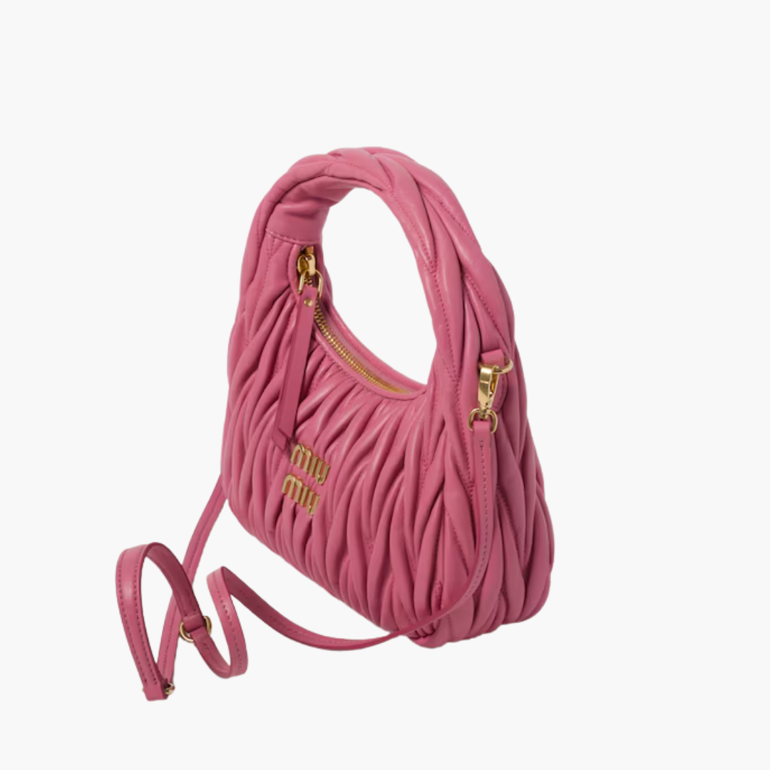 Miu Miu Wander Schultertasche aus Matelassé-Nappaleder – Exklusiv