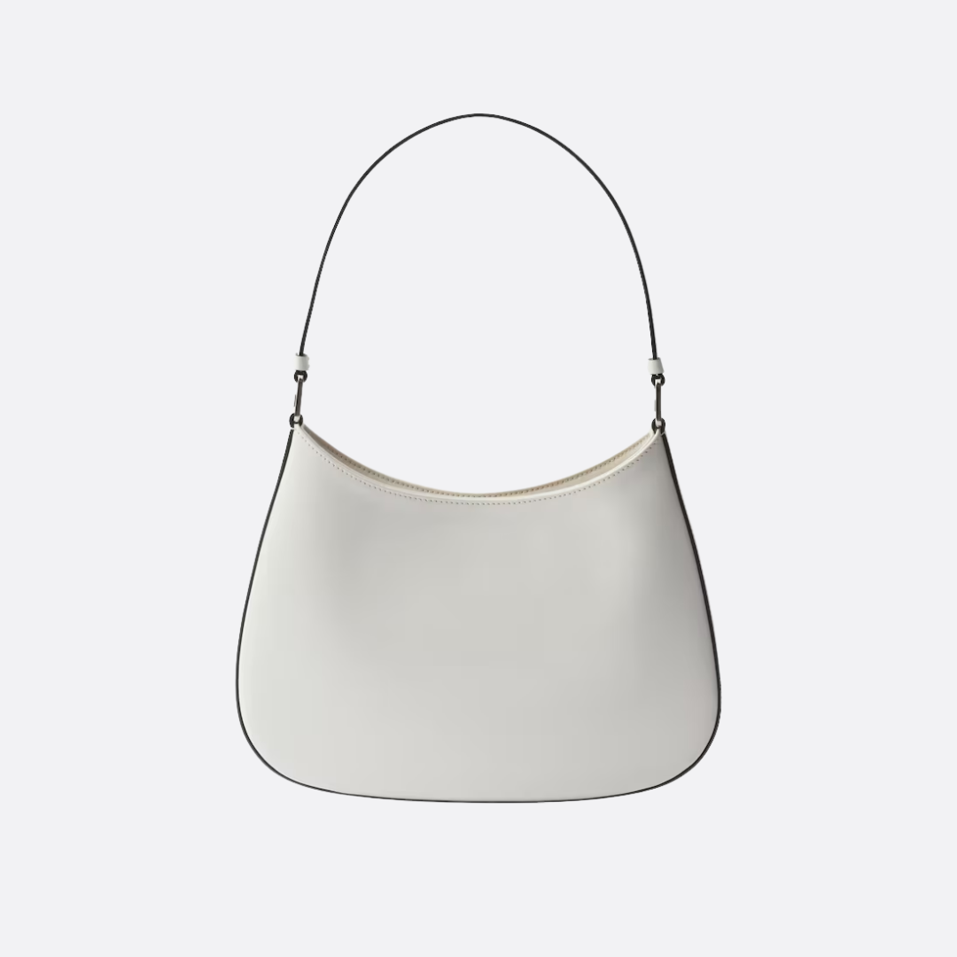 Prada Cleo Schultertasche aus gebürstetem Leder – Exklusiv