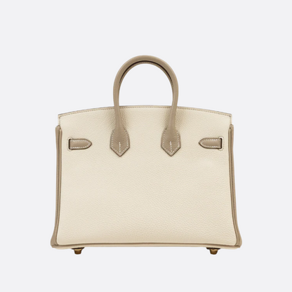 Hermès Birkin 25 Hss Bag In Chalk / Dove Grey Togo Leather – Exclusive